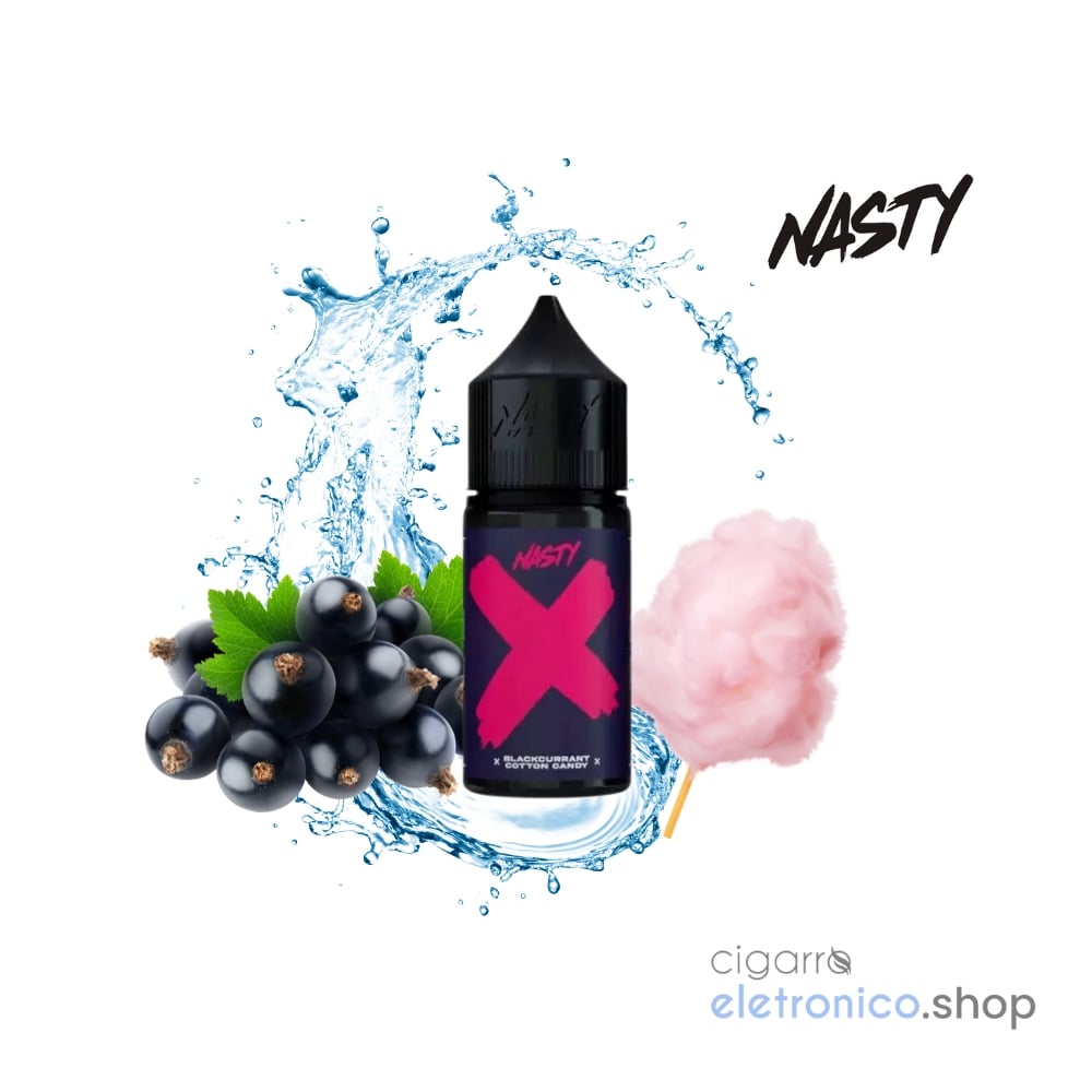 Líquido Nasty X Blackcurrant Cotton Candy – Nic Salt 30ml